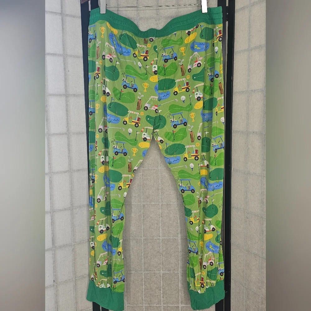 Little Sleepies Green Tractor Pajama Pants Size XXL - Picture 8 of 12